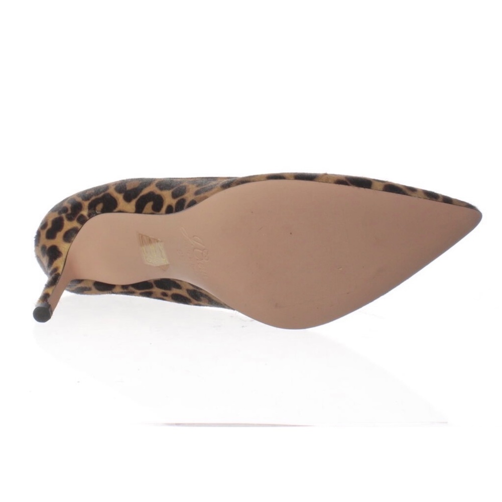 J.Crew 85 Mm Elsie Leopard Rich Mahogany Heel Pump - Picture 8 of 14